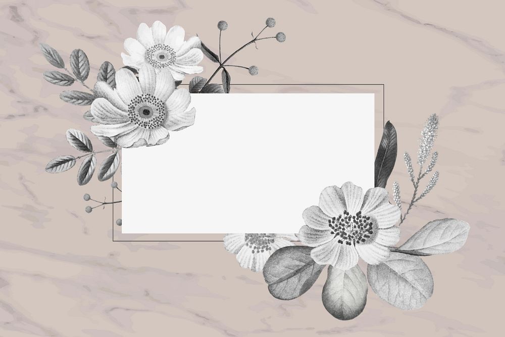 Floral white flower aesthetic background, editable design