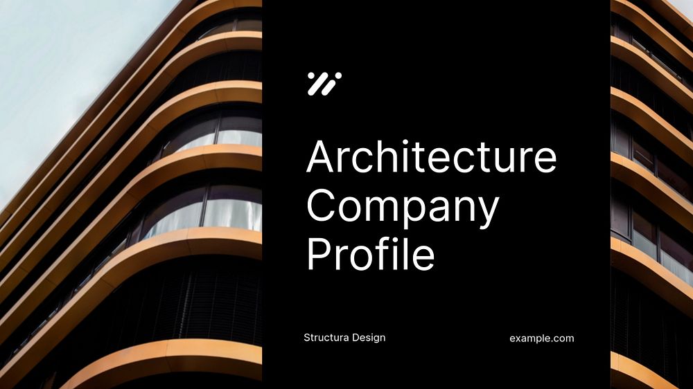 Architecture company profile template, editable design