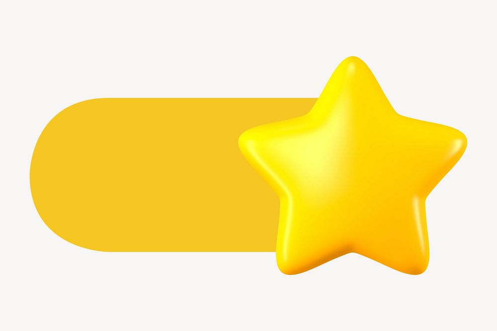 Star slide icon, editable design