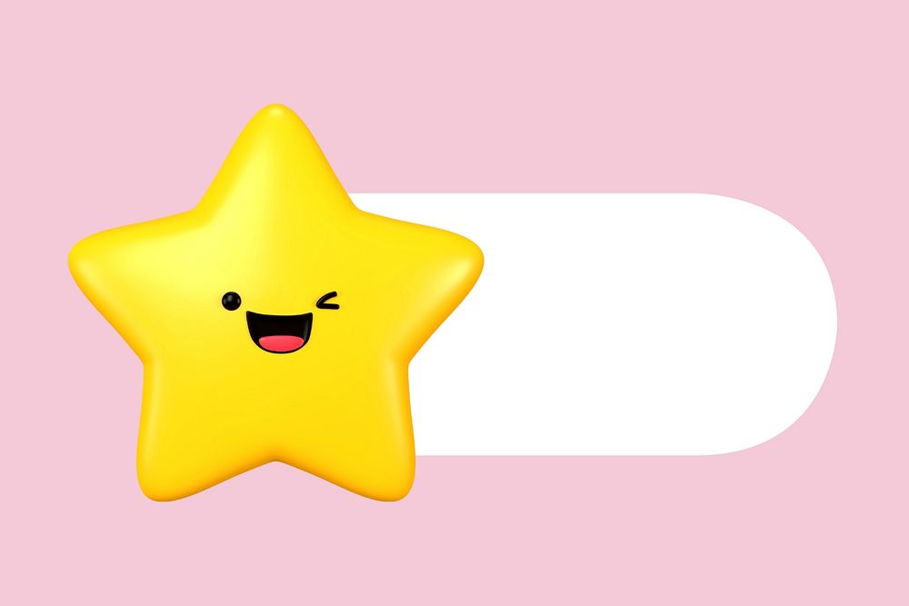 Smiling star slide icon, editable design