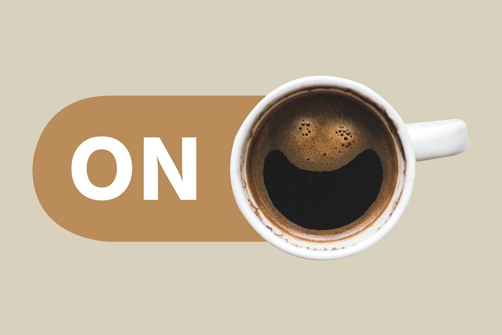 Coffee cup slide icon, editable design