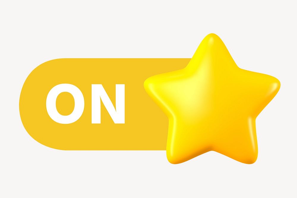 On star icon, editable design