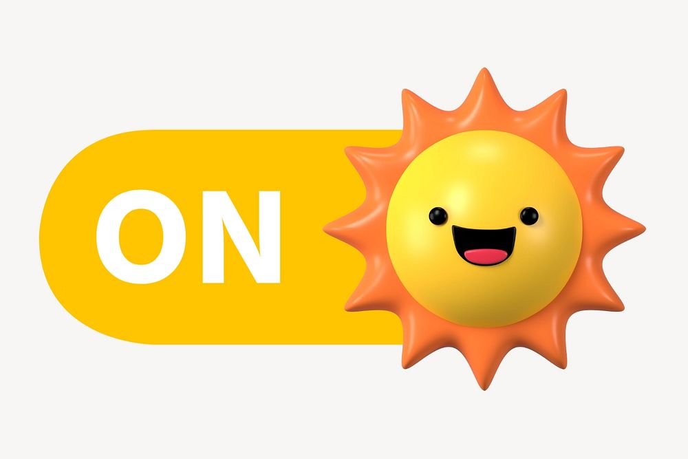 Sun weather slide icon, editable design