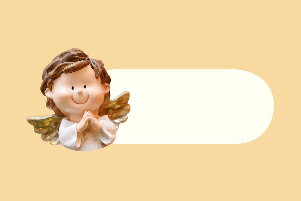 Angel slide icon, editable design