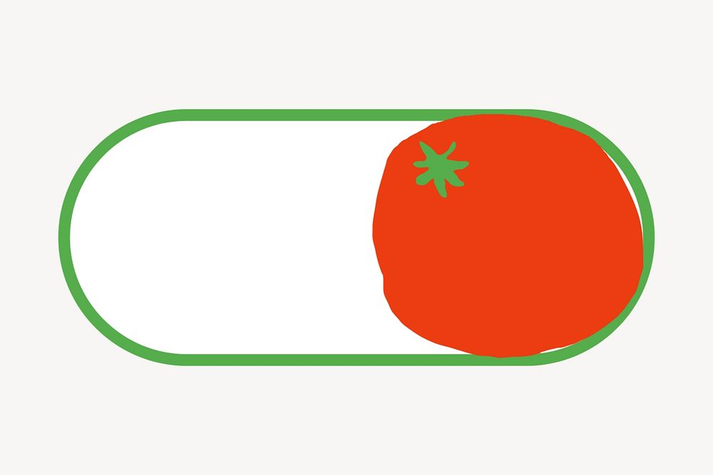 Tomato slide icon, editable design