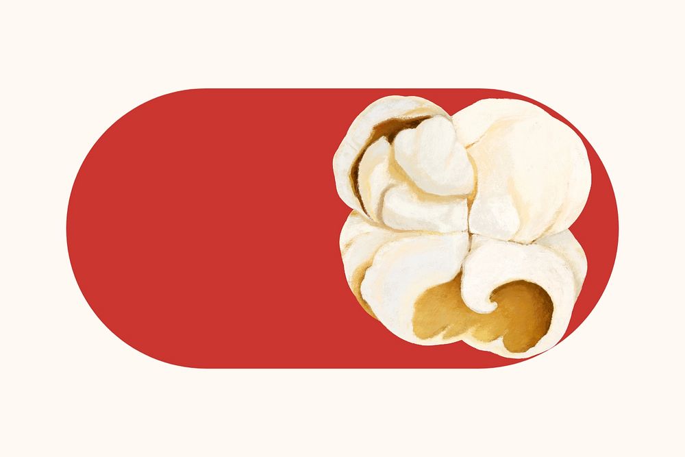 Popcorn slide icon, editable design