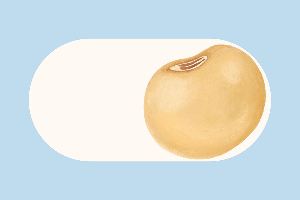 Soybean slide icon, editable design