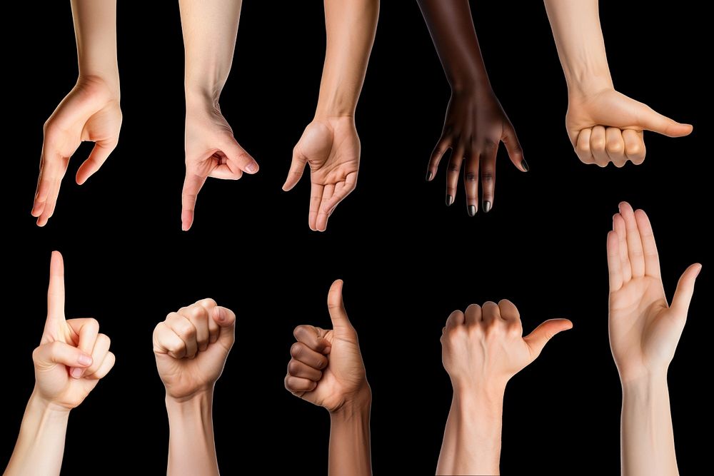 Editable hand gesture set | Premium Editable Design - rawpixel