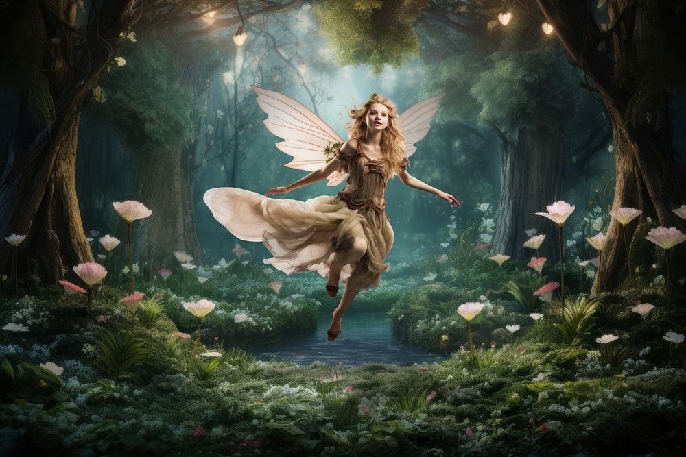 Fairyland woods fantasy remix, editable design