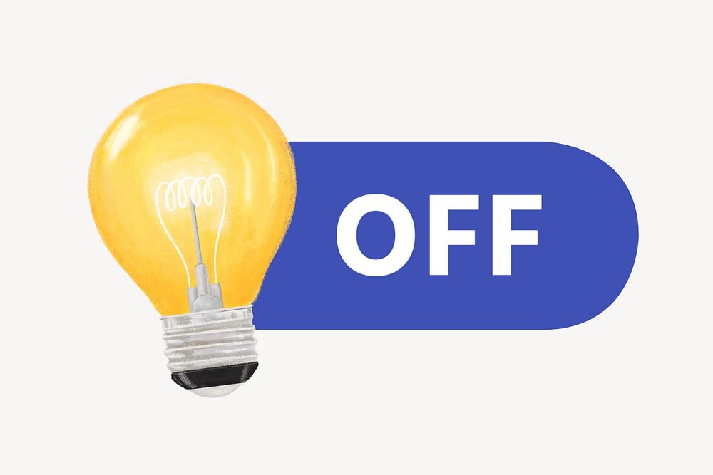 Light bulb slide icon, editable design