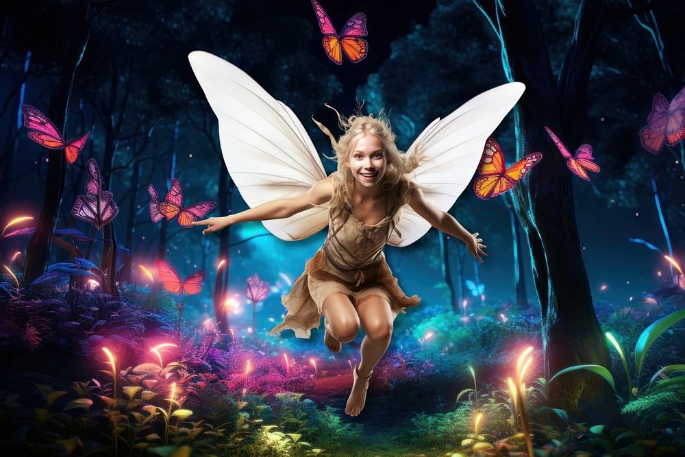 Happy fairy fantasy remix, editable design