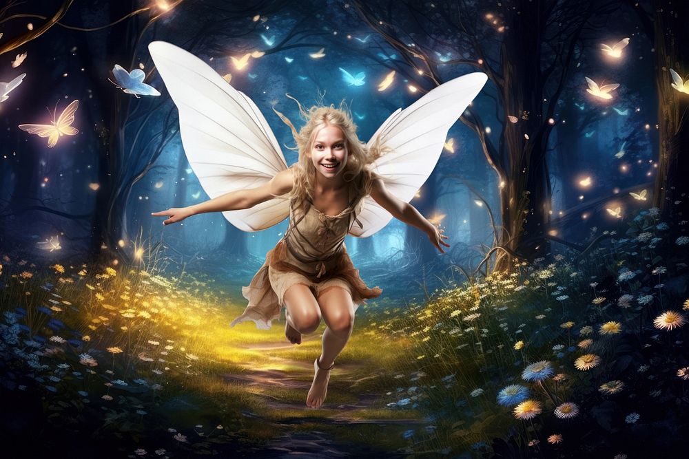 Happy fairy fantasy remix, editable design