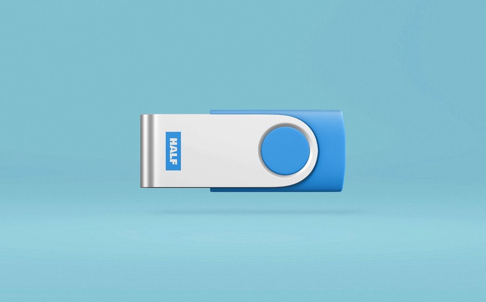 USB flash drive editable mockup