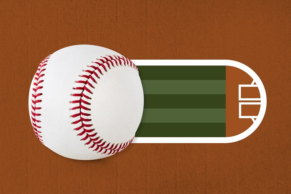 Baseball slide icon, editable design