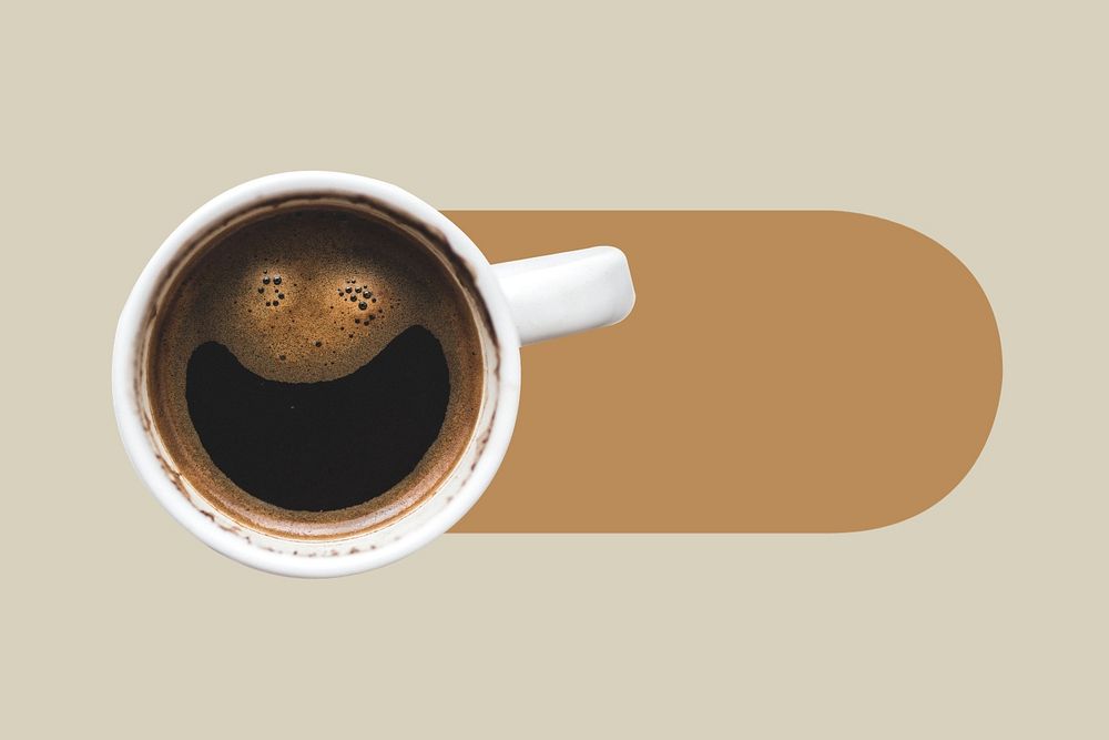 Coffee cup slide icon, editable design