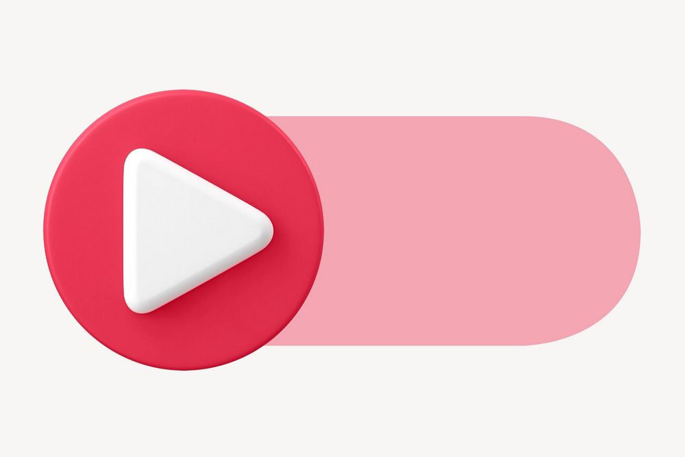 Media player slide icon, editable design