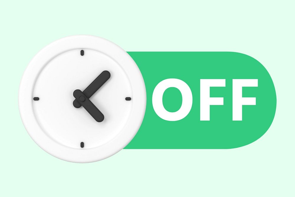 Clock slide icon, editable design