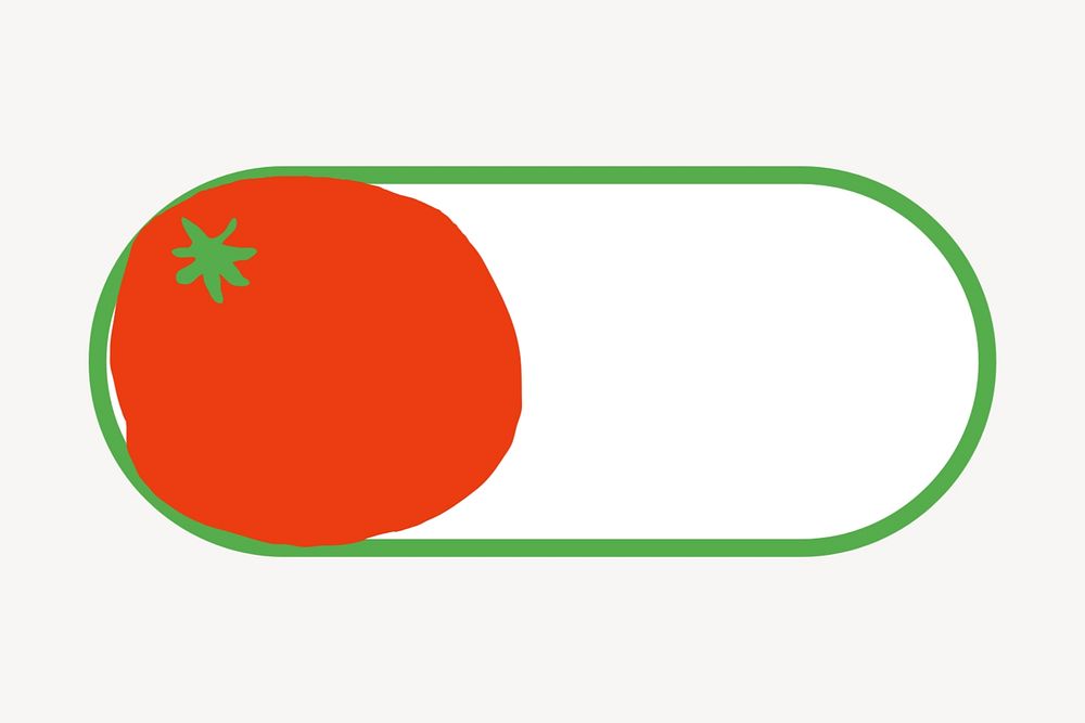 Tomato slide icon, editable design