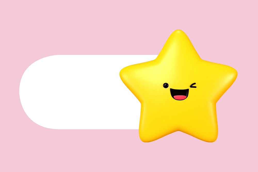 Smiling star slide icon, editable design