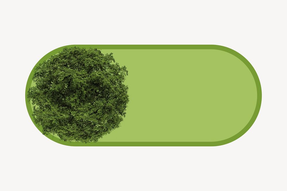 Tree environment slide icon, editable design