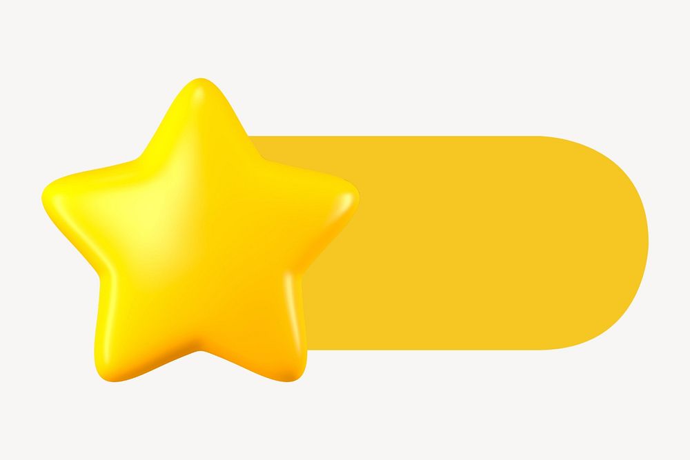 Star slide icon, editable design