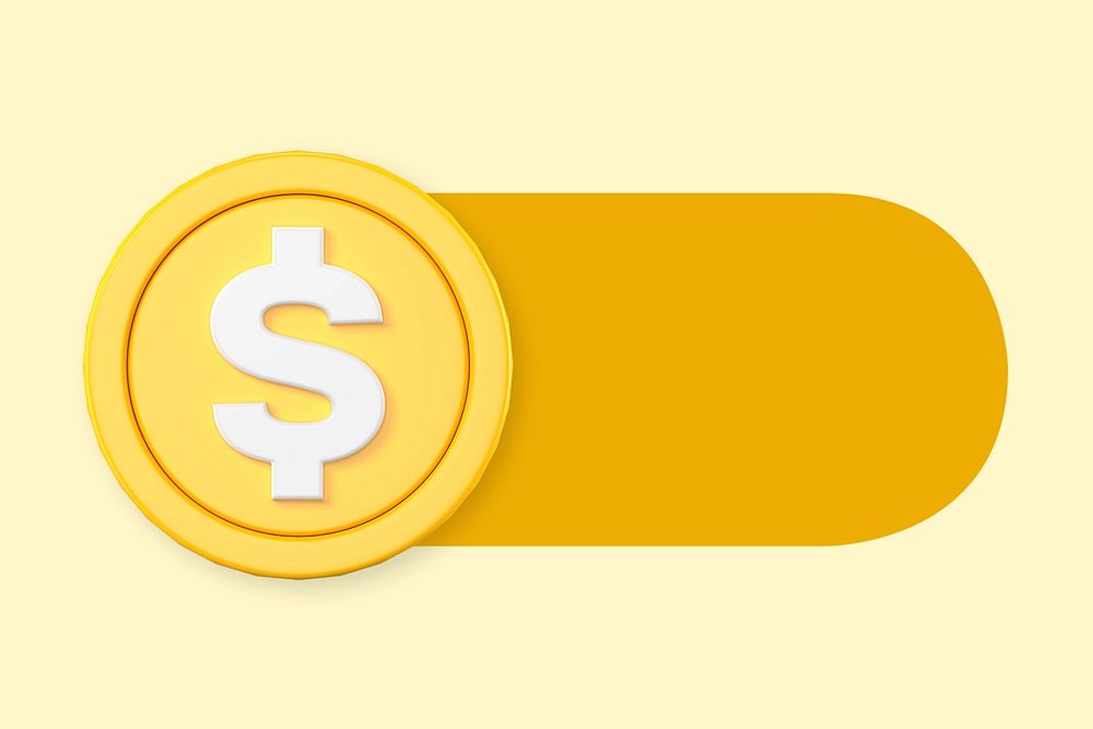 Money coin slide icon, editable design