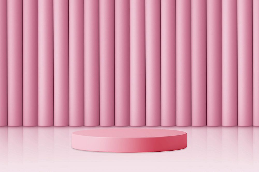 Pink product backdrop, editable remix