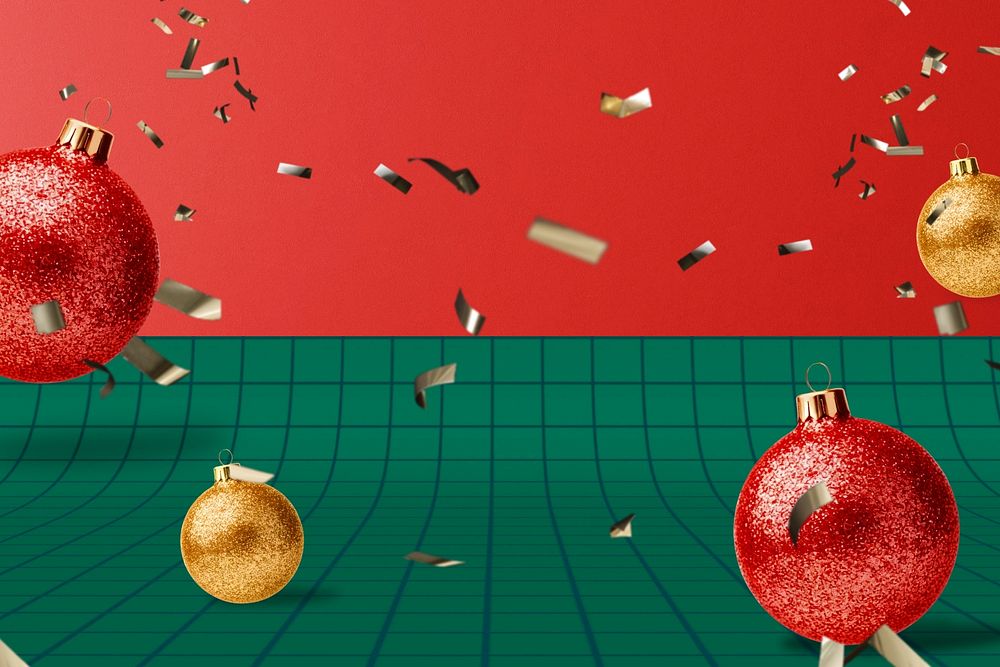 Christmas ornaments editable product backdrop