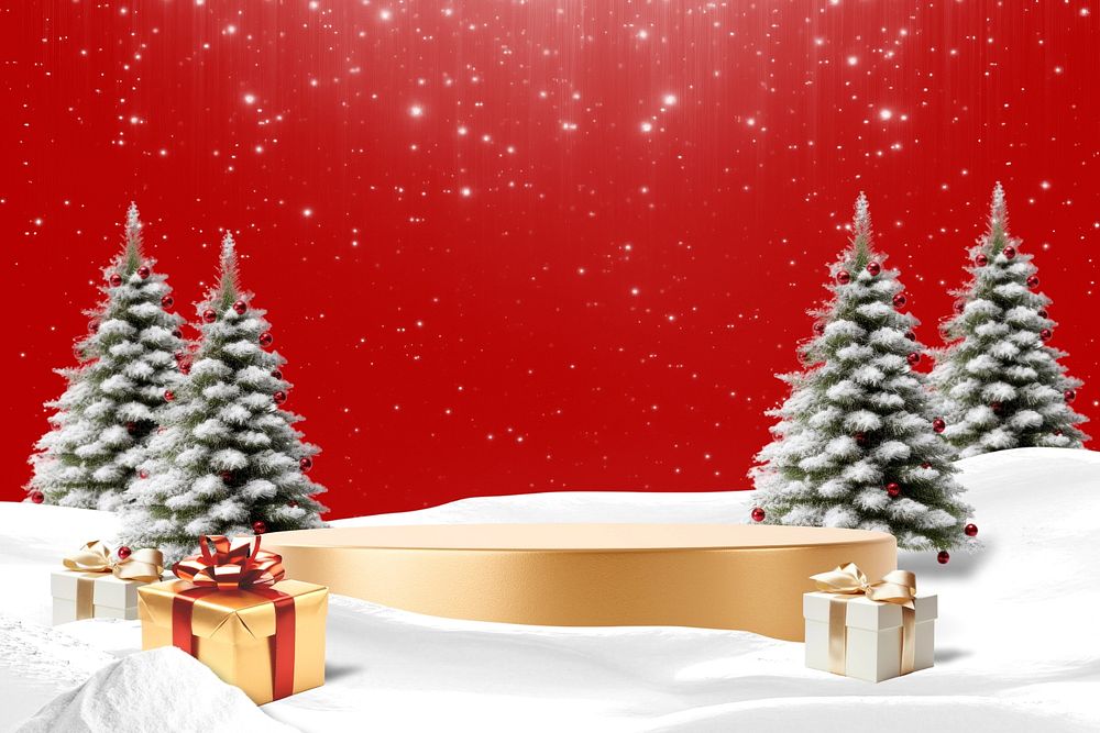 Winter seasonal editable product backdrop