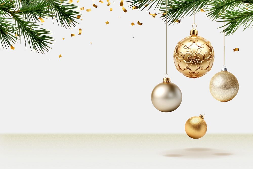 Christmas ornaments editable product backdrop