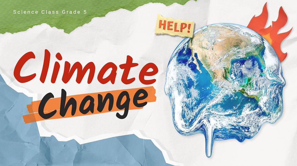 Climate change presentation template