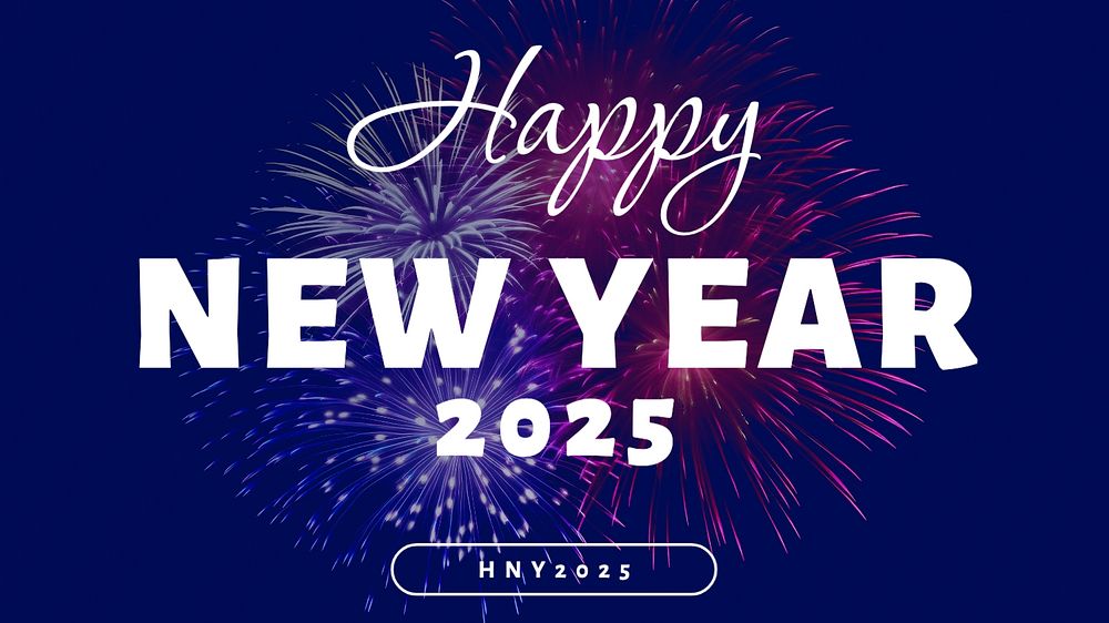 Happy new year blog banner template