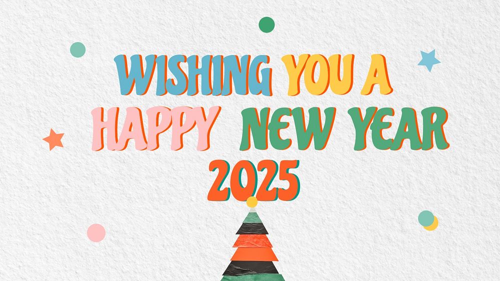 Happy new year blog banner template