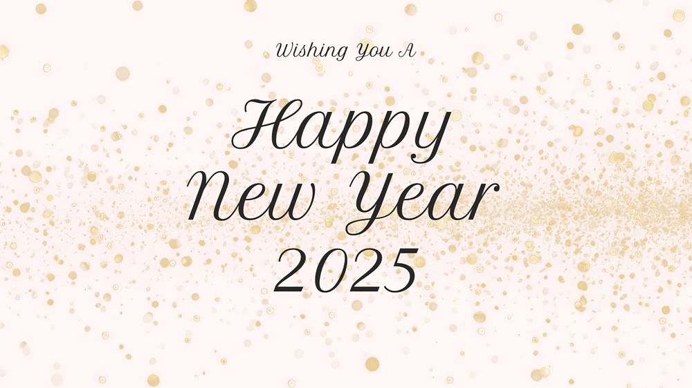 Happy new year  blog banner template