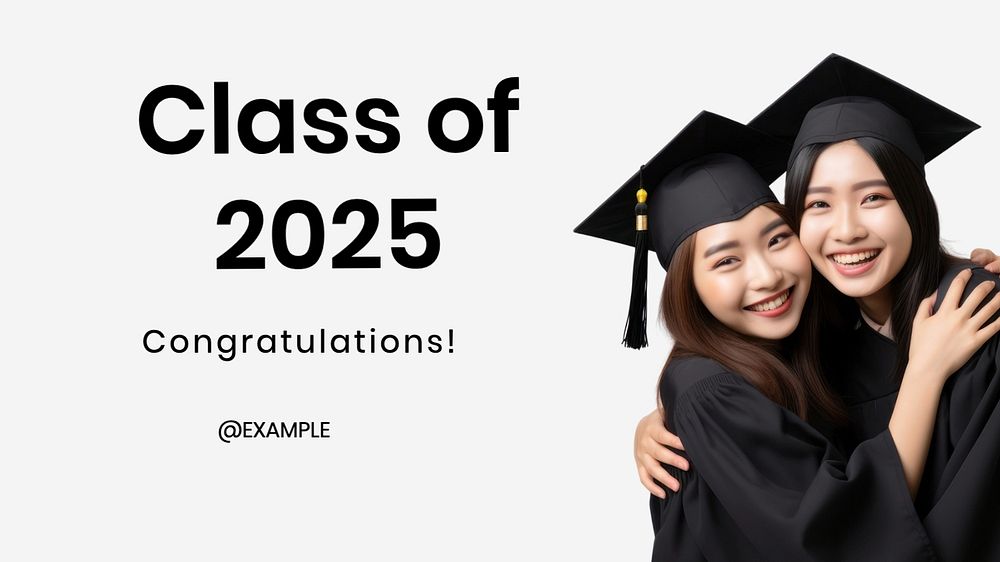 Graduation blog banner template