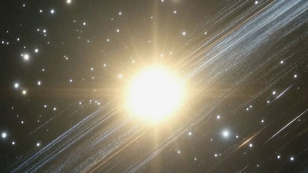 and star trails in a dynamic style. Live desktop wallpaper. by Kappy about desktop wallpaper, star, galaxy, space, and sky... 