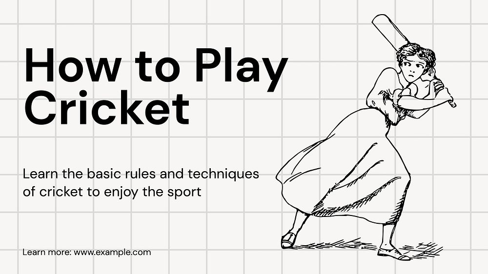 How to play cricket blog banner template
