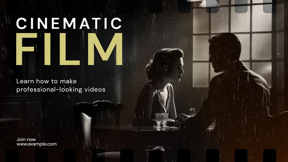 Cinematic Film blog banner template