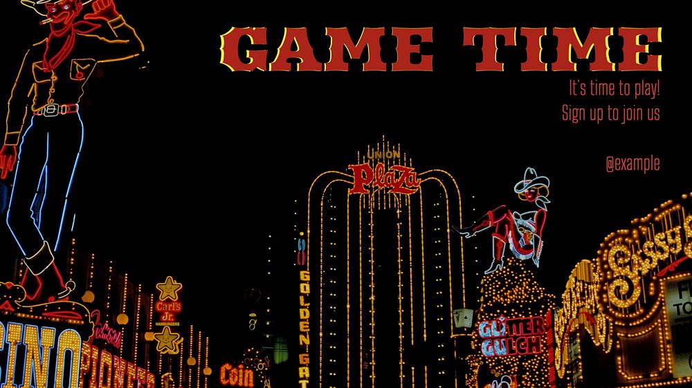 Game time blog banner template