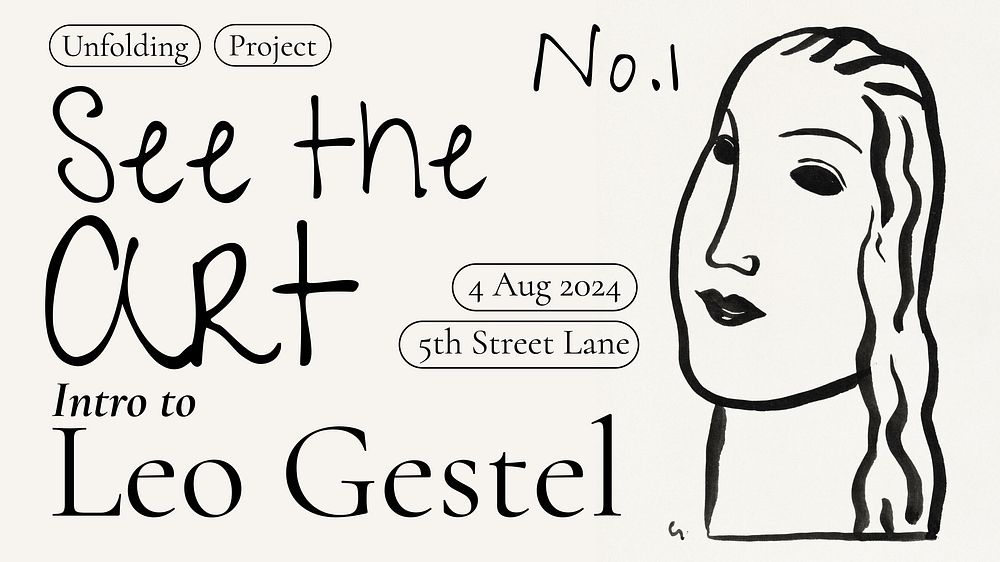 Leo Gestel art blog banner template