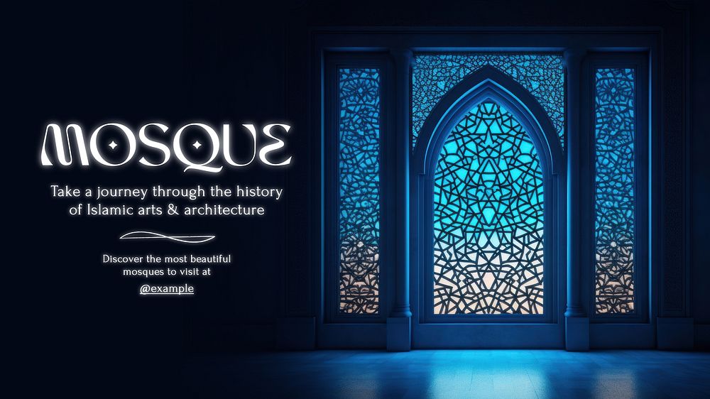 Mosque  blog banner template