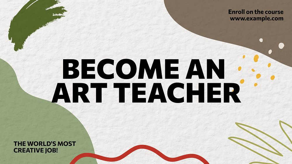 Art teacher blog banner template