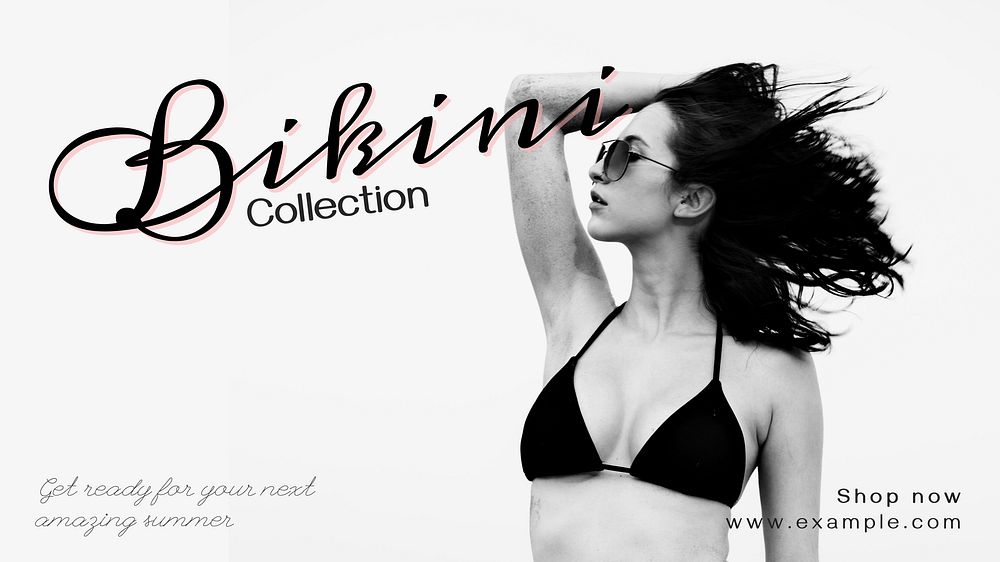 Bikini collection blog banner template