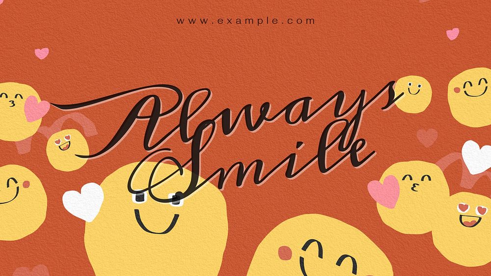Always smile blog banner template