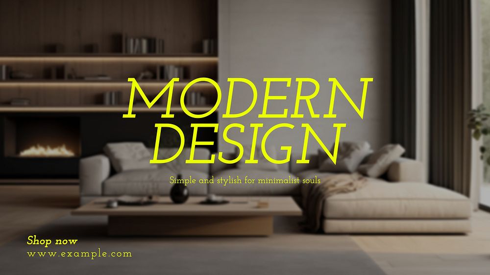 Modern design blog banner template