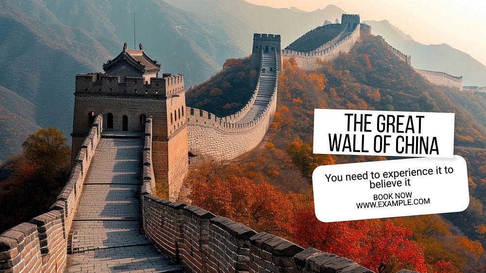 Wall of China blog banner template