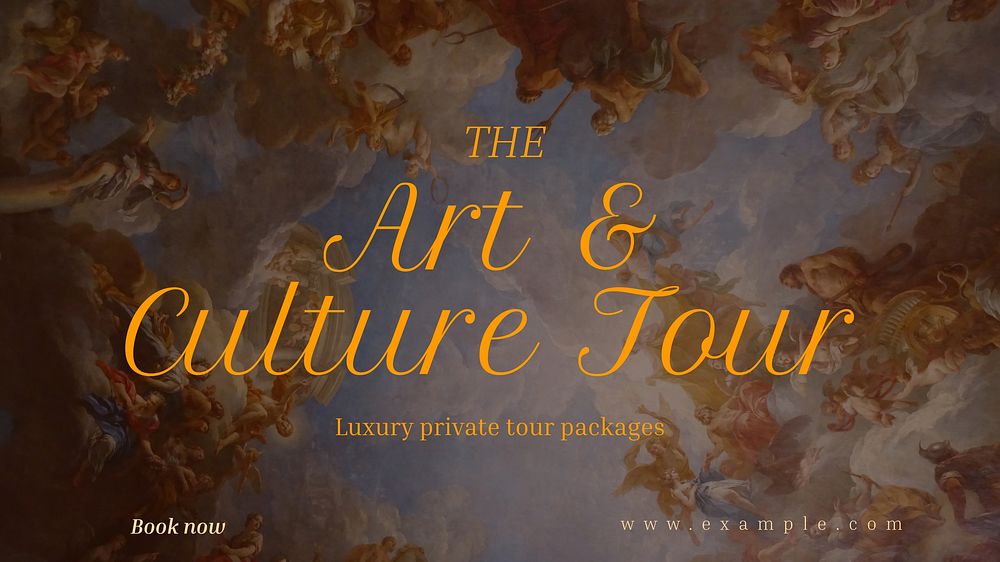 Art & culture tour  blog banner template