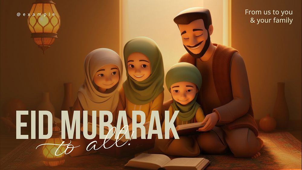 Eid Mubarak blog banner template