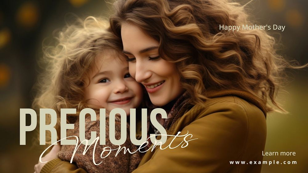 Happy mother's day blog banner template
