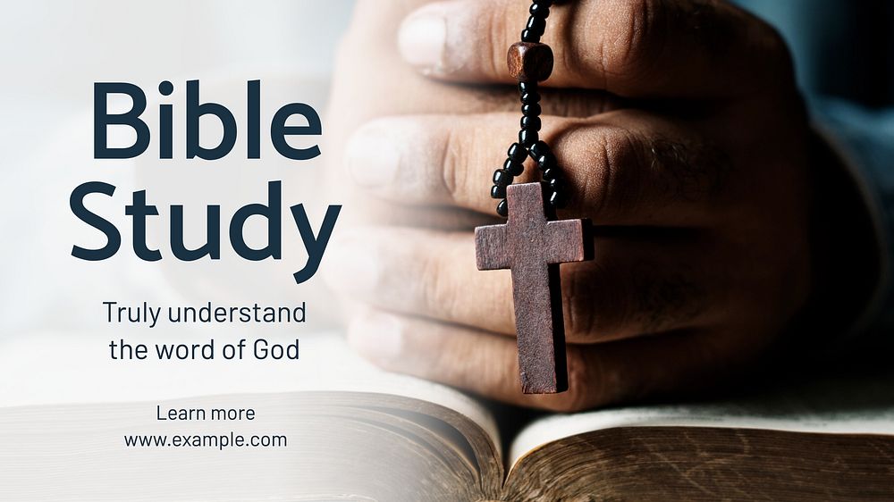 Bible study blog banner template